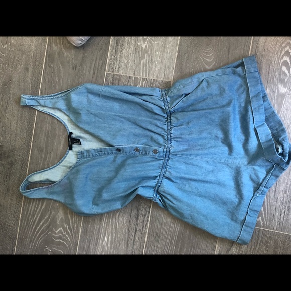 Forever 21 Jean Romper : Size Medium - Picture 1 of 2